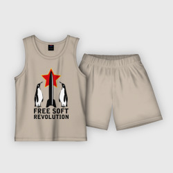 Детская пижама с шортами хлопок Free Soft Revolution2