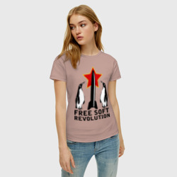 Женская футболка хлопок Free Soft Revolution2 - фото 2
