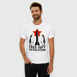 Мужская футболка хлопок Slim Free Soft Revolution2 - фото 2