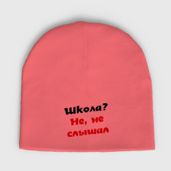 Мужская шапка демисезонная Школа? не, не слышал