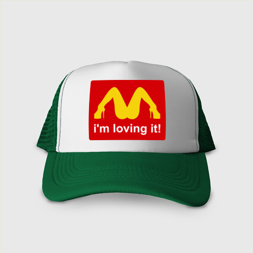 Кепка тракер с сеткой i\'m lovin\' it!, цвет зеленый