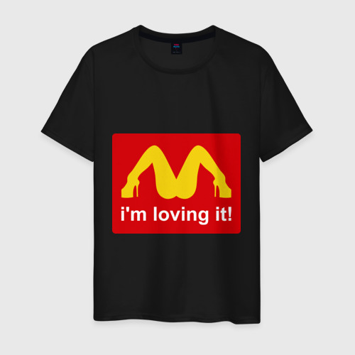 Мужская футболка хлопок i\'m lovin\' it! Фото 01 Мужская футболка хлопок i\'m lovin\' it! Фото 01
