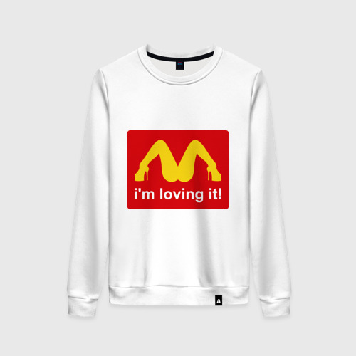 Женский свитшот хлопок i\'m lovin\' it!