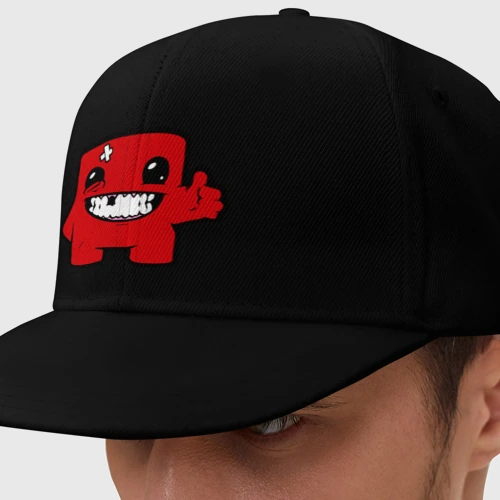 Кепка снепбек с прямым козырьком Super Meat Boy