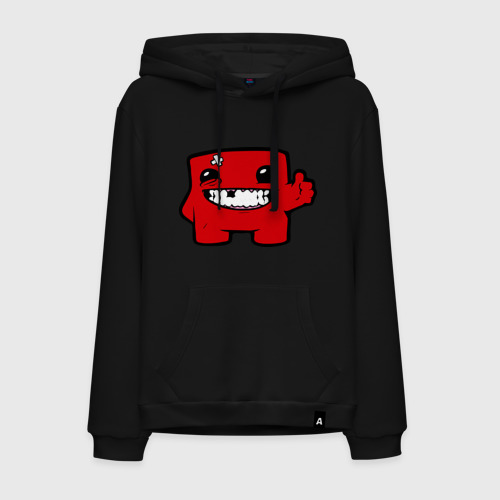 Мужская толстовка хлопок Super Meat Boy, цвет черный