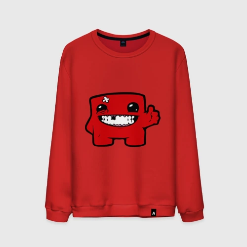 Мужской свитшот хлопок Super Meat Boy