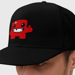 Кепка снепбек с прямым козырьком Super Meat Boy