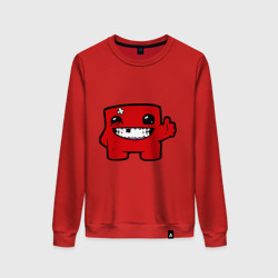 Женский свитшот хлопок Super Meat Boy