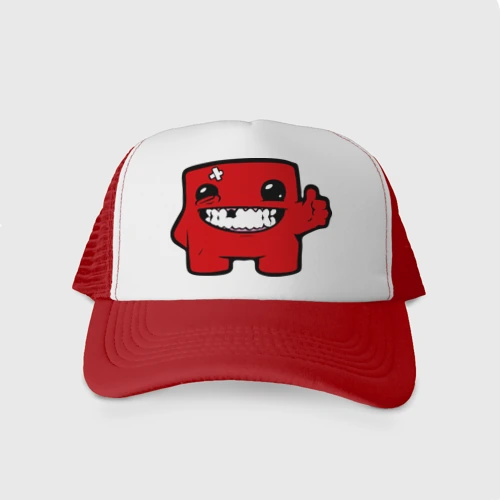 Кепка тракер с сеткой Super Meat Boy