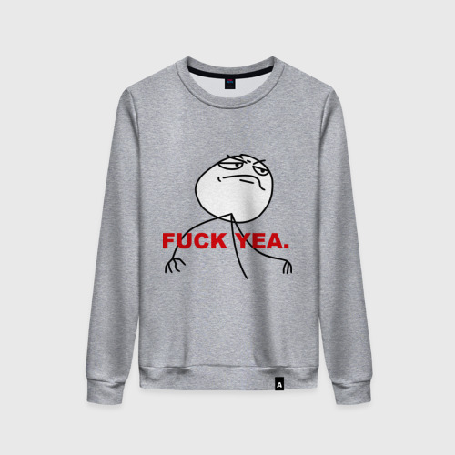 Женский свитшот хлопок FUCK YEA. Фото 01 Женский свитшот хлопок FUCK YEA. Фото 01