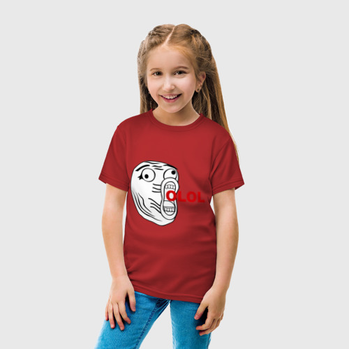 Детская футболка хлопок OLOLO, цвет красный - фото 5