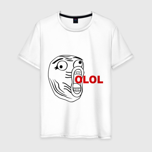 Мужская футболка хлопок OLOLO, цвет белый