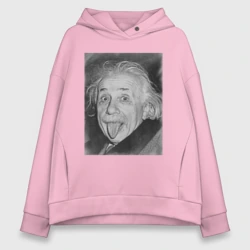 Женское худи Oversize хлопок Энштейн язык