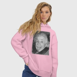 Женское худи Oversize хлопок Энштейн язык - фото 2