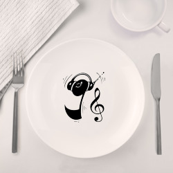 Набор: тарелка + кружка Позитивная нота - фото 2