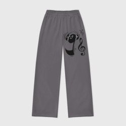 Женские брюки oversize без начеса хлопок Позитивная нота