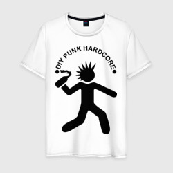 Мужская футболка хлопок DIY punk hardcore