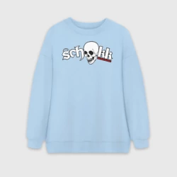 Женский свитшот oversize без начеса хлопок Schokk