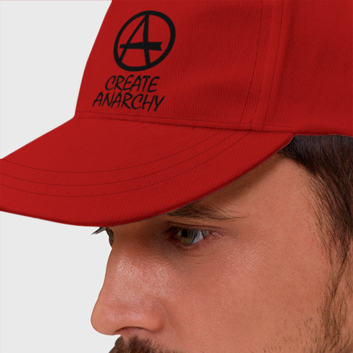 Бейсболка Create anarchy, цвет красный - фото 2