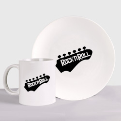 Набор: тарелка + кружка Rock-n-roll