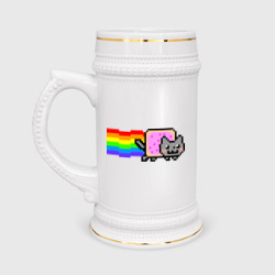 Кружка пивная Nyan Cat