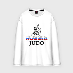 Мужской лонгслив oversize хлопок Russia judo