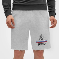 Мужские трикотажные шорты футер хлопок Russia judo - фото 2