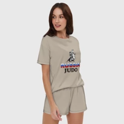 Женская пижама с шортиками хлопок Russia judo - фото 2
