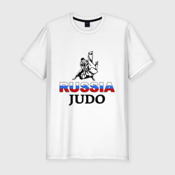 Мужская футболка хлопок Slim Russia judo