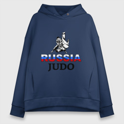 Женское худи Oversize хлопок Russia judo