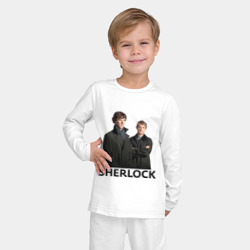 Детская пижама с лонгсливом хлопок Шерлок надпись полноцвет - фото 2