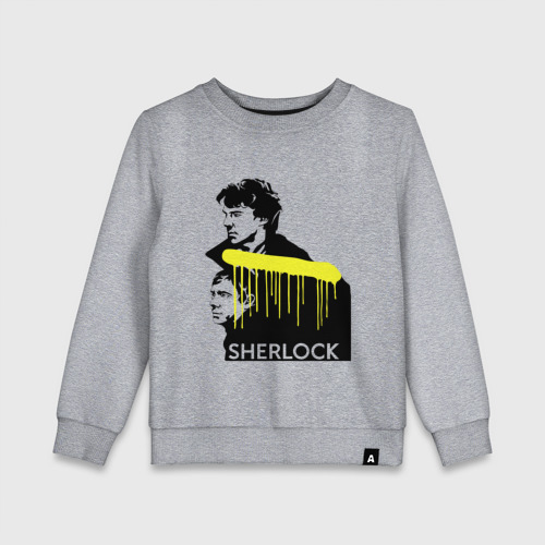 Детский свитшот хлопок Sherlock, цвет меланж