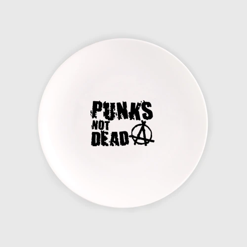 Тарелка Punks not dead 2