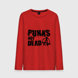 Мужской лонгслив хлопок Punks not dead 2