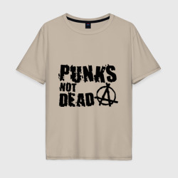 Мужская футболка хлопок Oversize Punks not dead 2