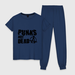 Женская пижама хлопок Punks not dead 2