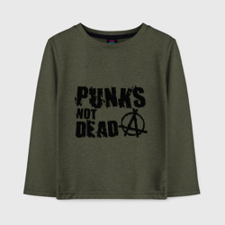 Детский лонгслив хлопок Punks not dead 2