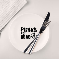 Тарелка Punks not dead 2