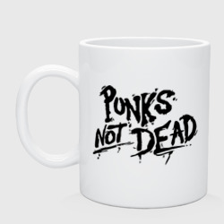 Кружка керамическая Punks not dead