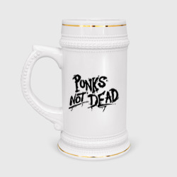 Кружка пивная Punks not dead