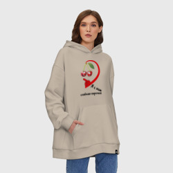 Худи SuperOversize хлопок Я с ним - сладкая парочка - фото 2