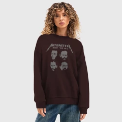 Женский свитшот oversize без начеса хлопок Read \\'em all - фото 2