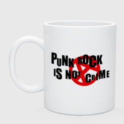 Кружка керамическая Punk rock is not a crime