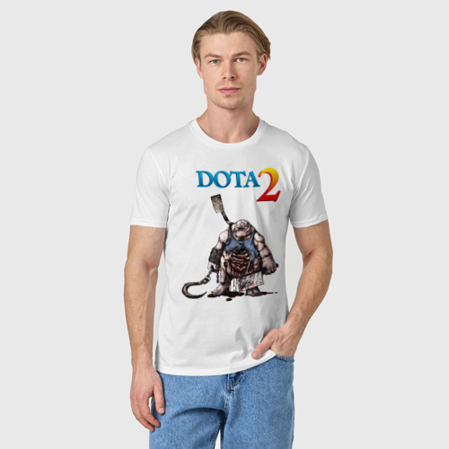 Мужская футболка хлопок Dota 2(4), цвет белый - фото 3