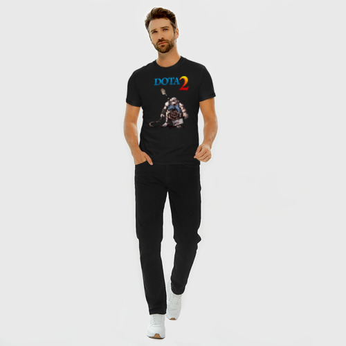 Мужская футболка хлопок Slim Dota 2(4), цвет черный - фото 5