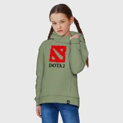 Детское худи Oversize хлопок Logo Dota 2 - фото 2