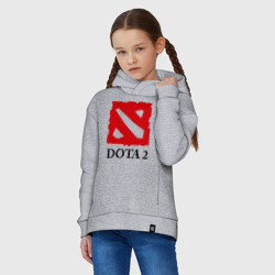 Детское худи Oversize хлопок Logo Dota 2 - фото 2