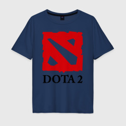 Мужская футболка хлопок Oversize Logo Dota 2