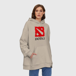 Худи SuperOversize хлопок Logo Dota 2 - фото 2