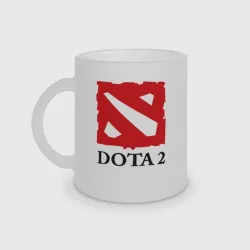 Кружка матовая стеклянная Logo Dota 2